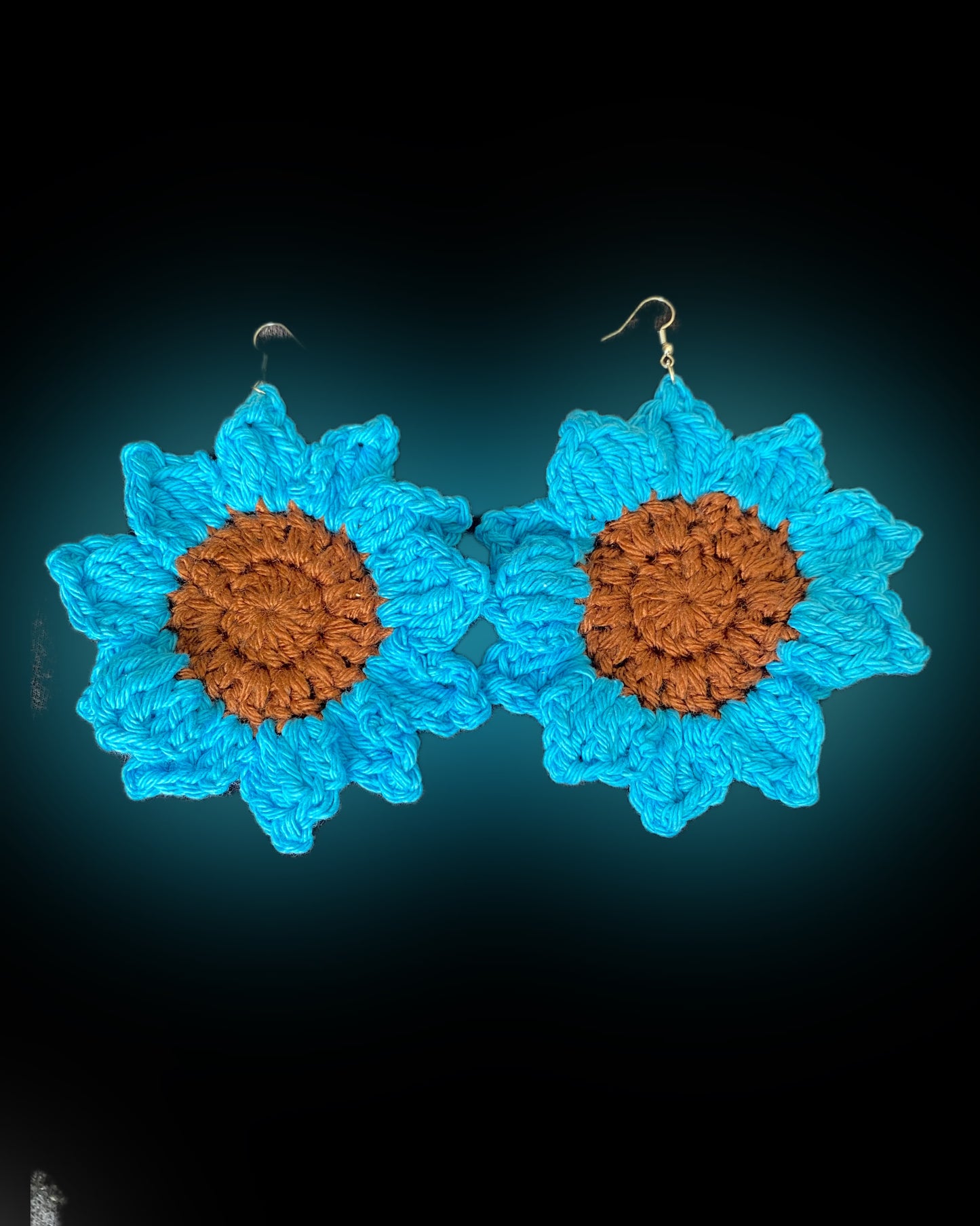 Blue Skies Flower Earrings